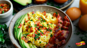 Desayunos con carne y huevo