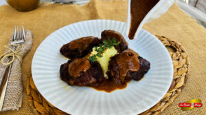 Receta carrillada al vino tinto