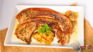 chuleta pirineo al horno de la Abuela Marga