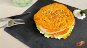 Receta de sandwich de pan de zanahoria con pechuga de pavo
